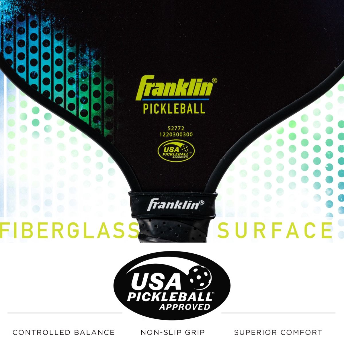 Franklin X-1000 Series Fiberglass Pickleball Paddle - Heritage Creek Sporting Goods