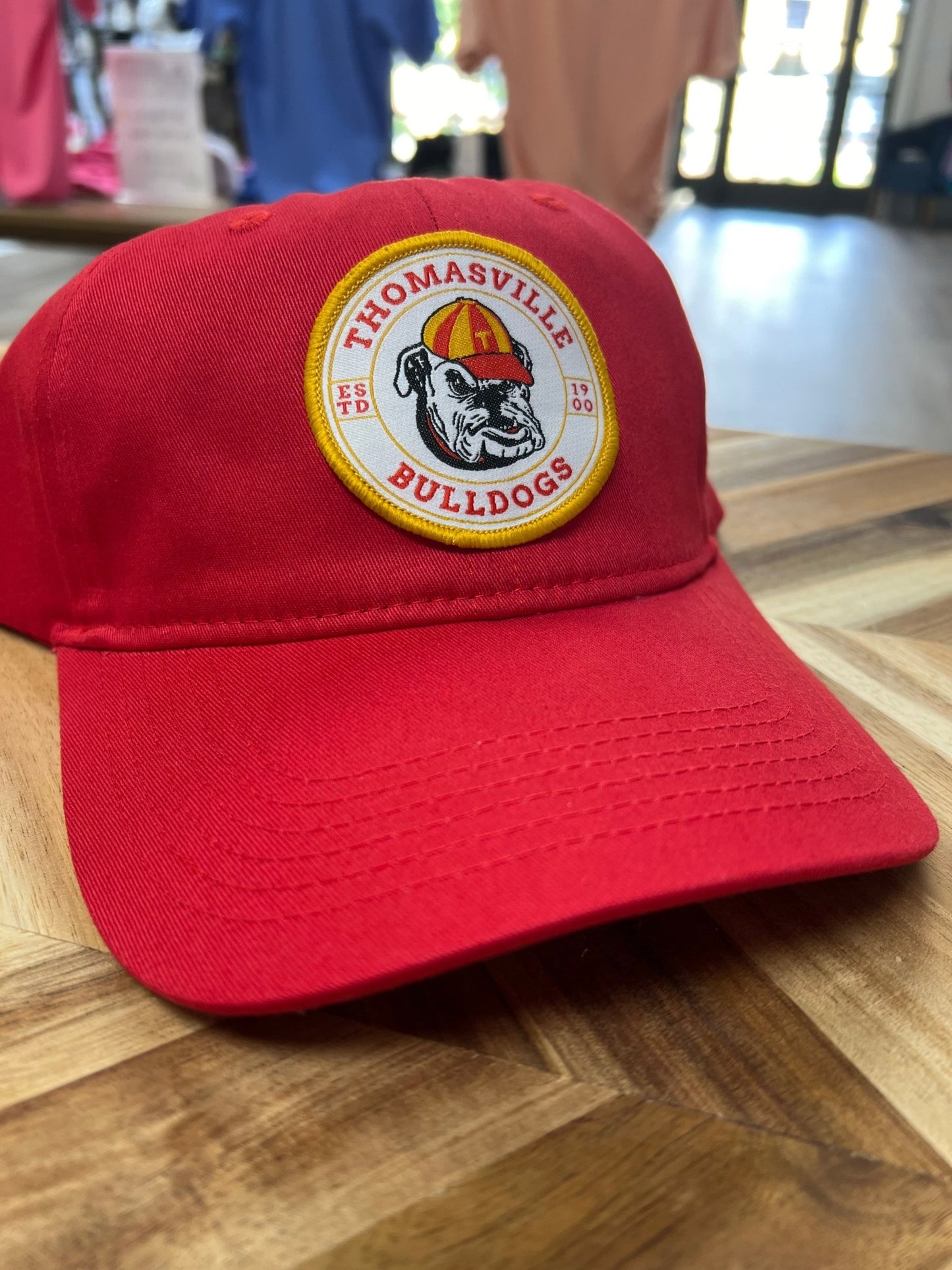 Thomasville Bulldog Circle Patch Hat - Heritage Creek Sporting Goods