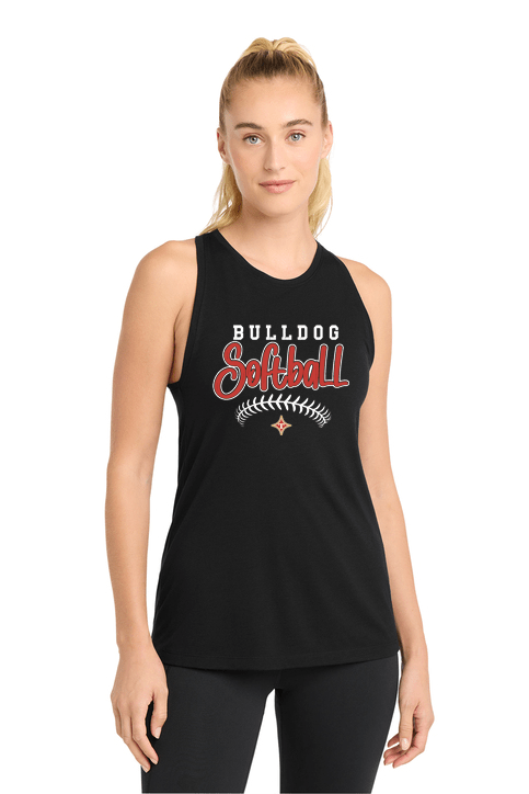 Thomasville Bulldog MS Softball Ladies Black Tank
