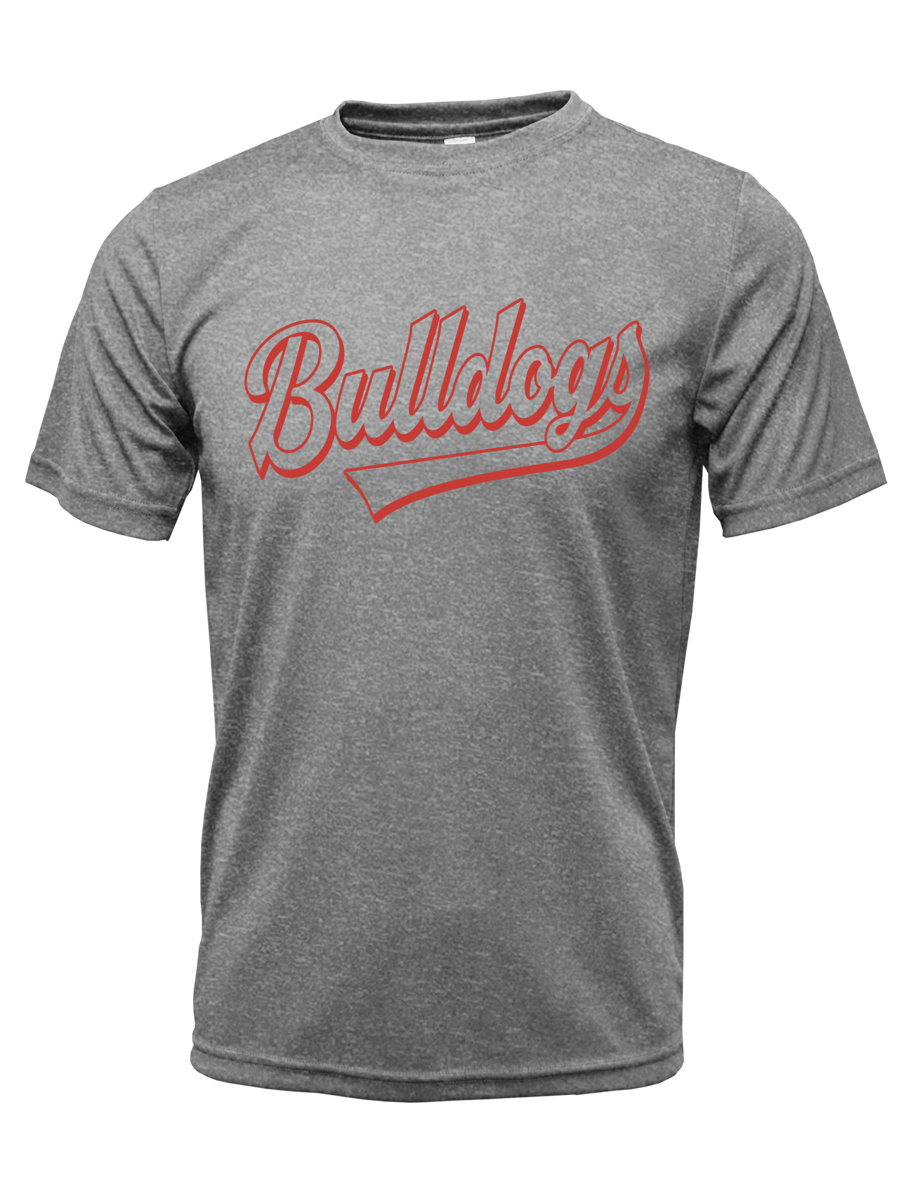 Thomasville Bulldog Youth Grey Drifit Shirt - Heritage Creek Sporting Goods