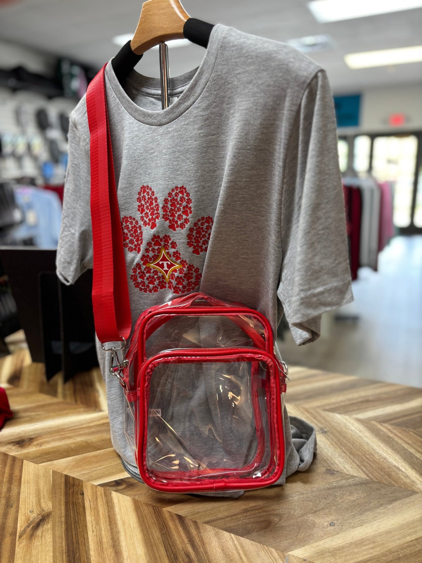 Thomasville Bulldog Softball Clear Purse