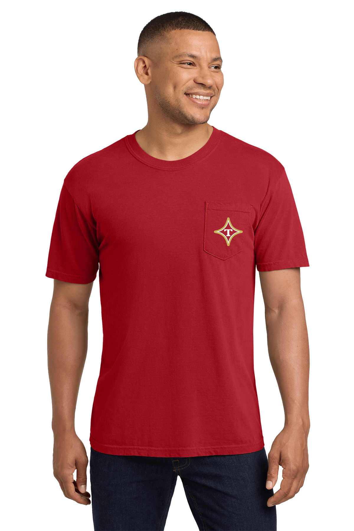 Thomasville Bulldog MS Softball Comfort Color Pocket Tee