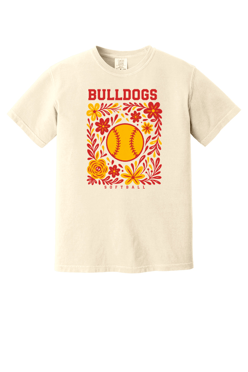 Thomasville Bulldog HS Softball Floral Shirt