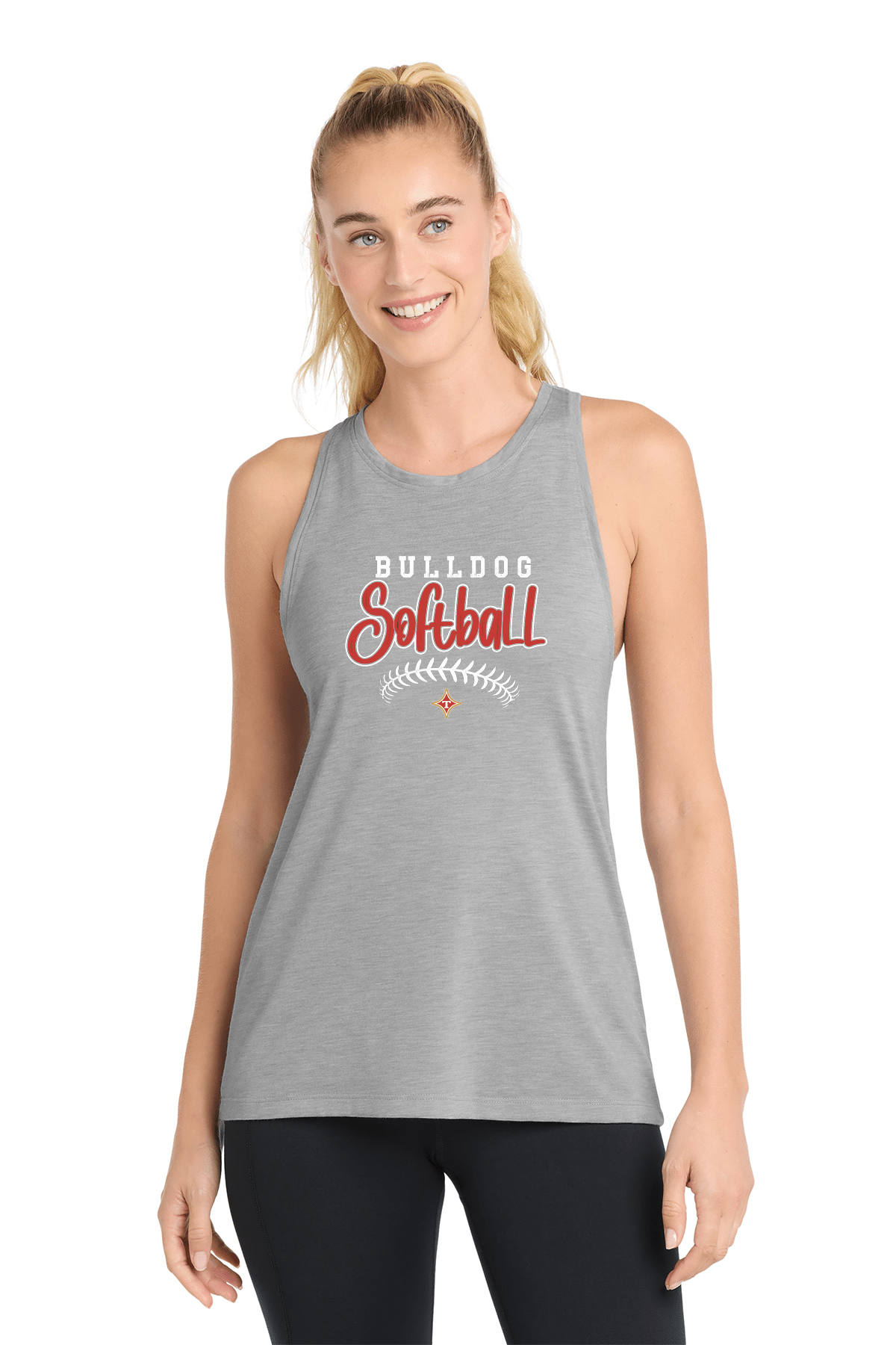 Thomasville Bulldog MS Softball Ladies Grey Tank