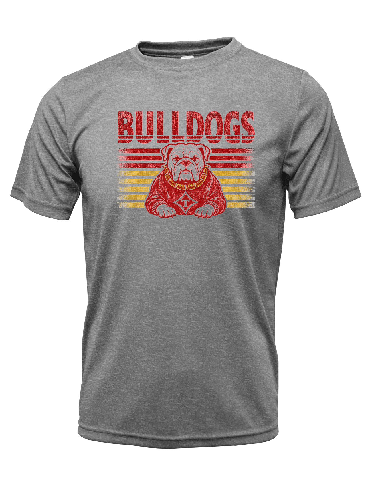 Thomasville Bulldogs Vintage Striped Youth Drifit Shirt