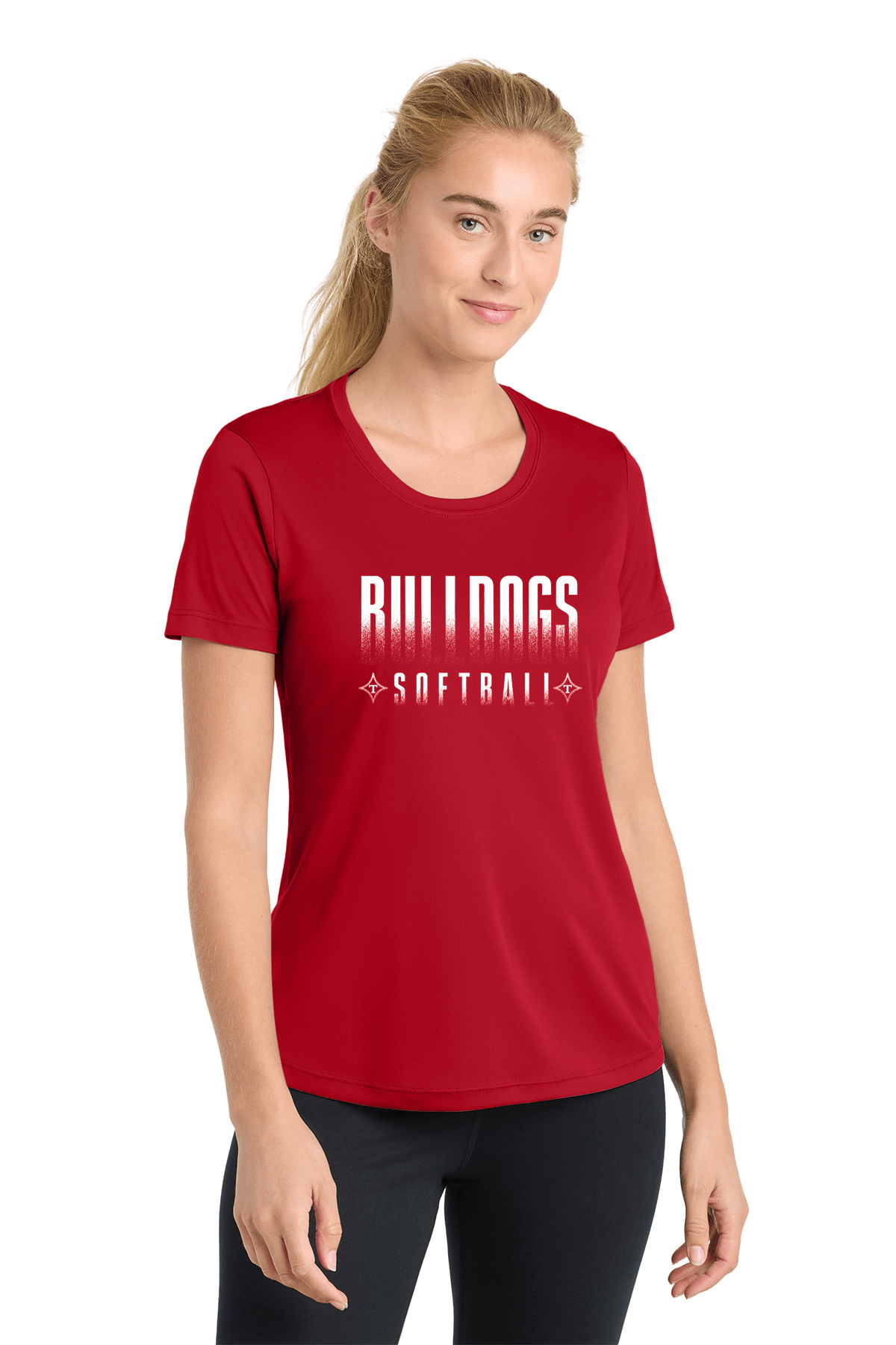 Thomasville HS Bulldogs Softball Distressed Drifit Shirt