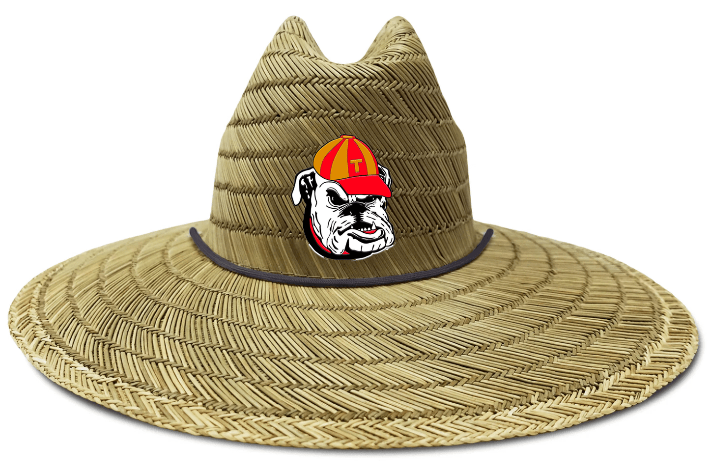Thomasville Bulldog Rubber Patch Straw Hat - Heritage Creek Sporting Goods