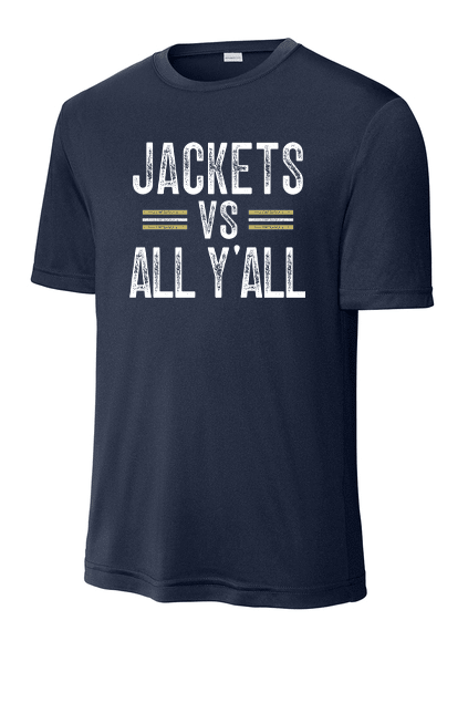 Jackets vs All Y'all Youth Drifit Shirt