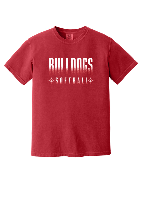 Thomasville HS Softball Distressed Comfort Colors Tee