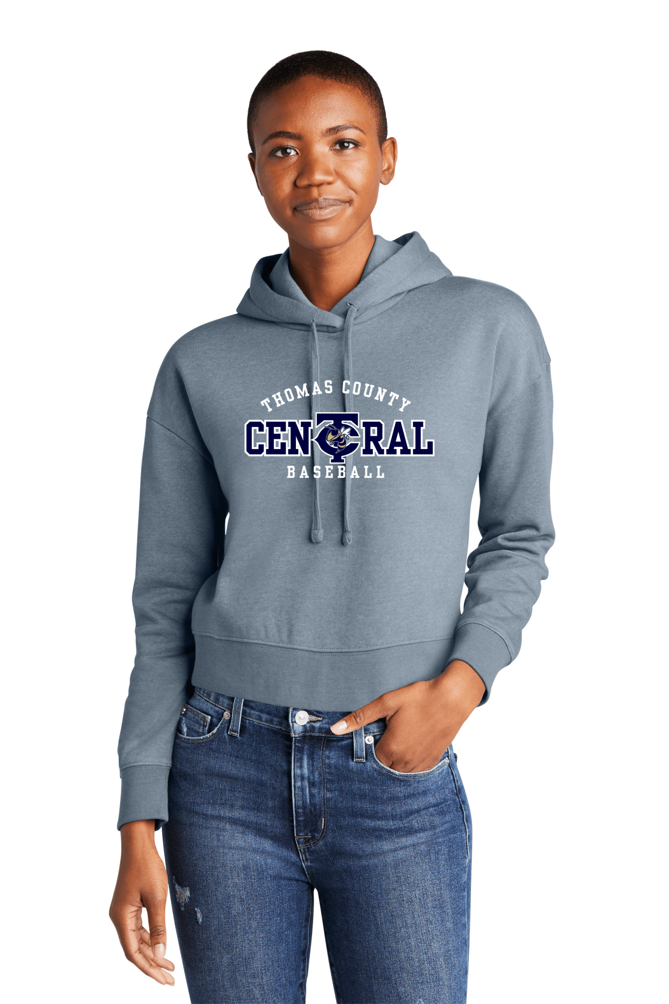 TCC Baseball Fundraiser Women's Cropped Hoodie - Heritage Creek Sporting Goods