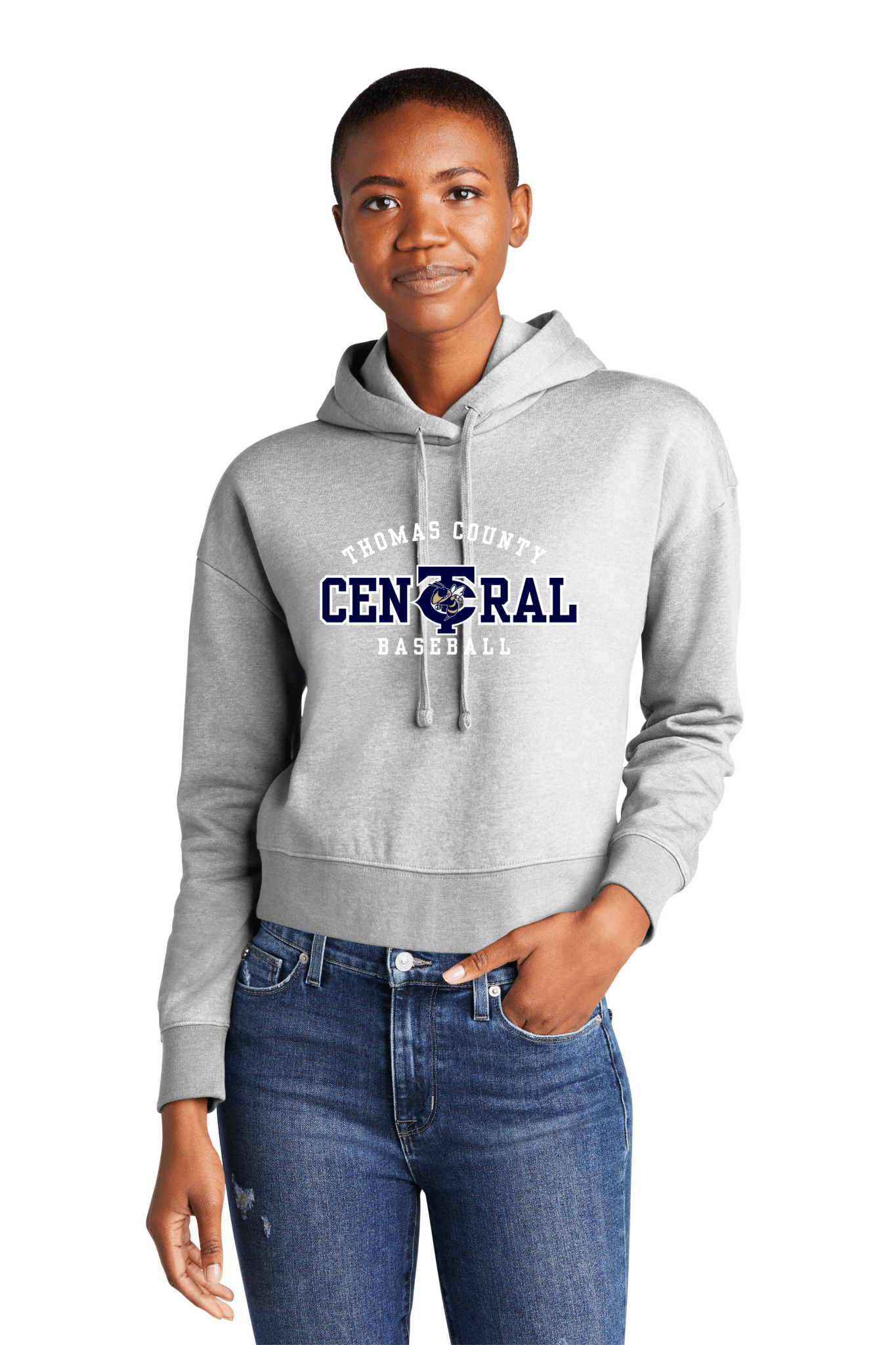 TCC Baseball Fundraiser Women's Cropped Hoodie - Heritage Creek Sporting Goods