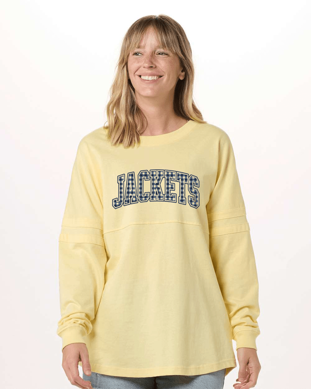 Thomas County Jackets Checkered Ladies Long Sleeve Shirt