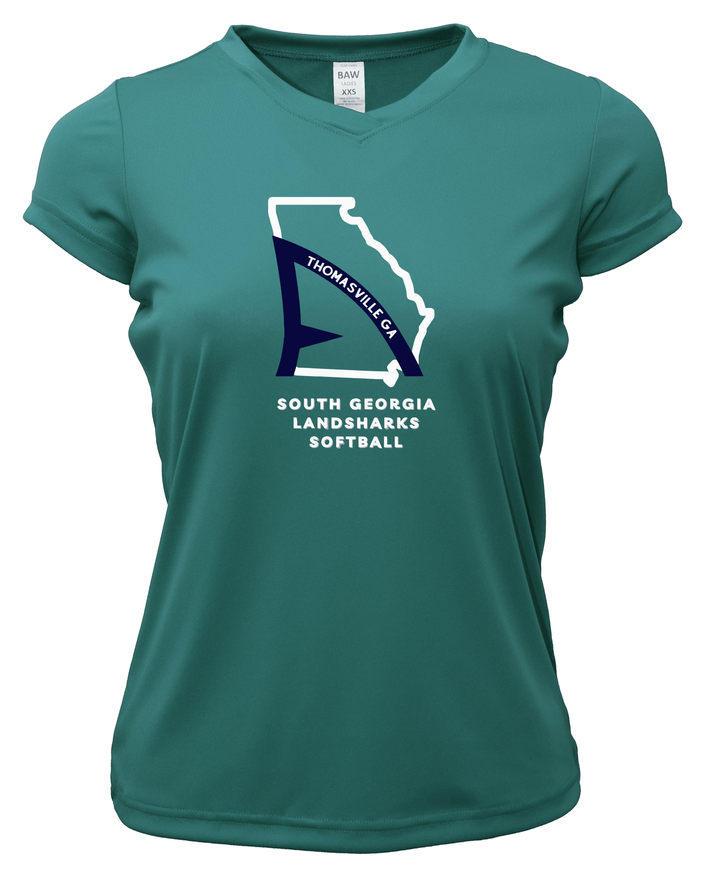 Landsharks Ladies Drifit Shirt - Heritage Creek Sporting Goods