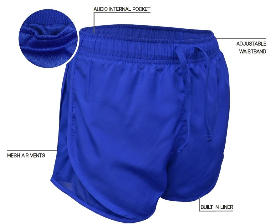 BAW GIrl's Solid Running Shorts