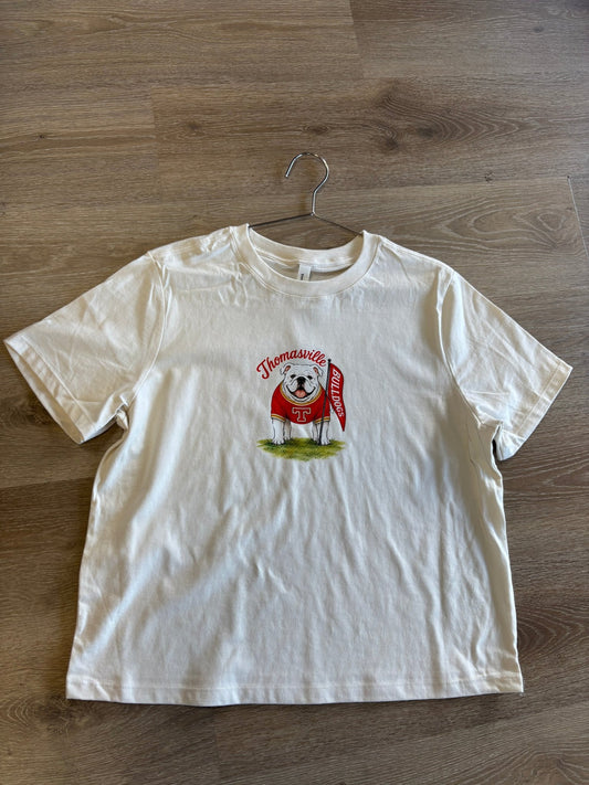Thomasville Bulldogs Vintage Ladies Boxy Tee