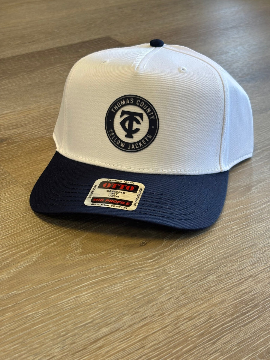 Thomas County Central White Otto Cap Hat