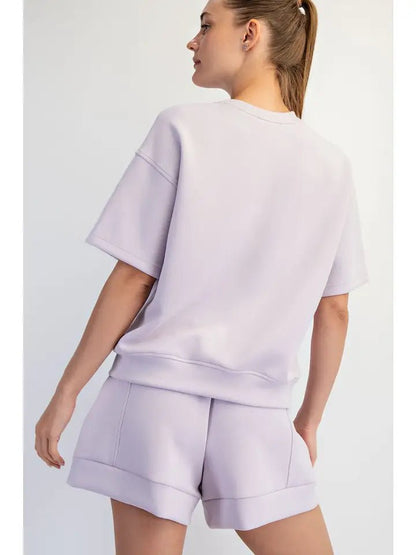 Modal Scuba Basic Short Sleeve Top