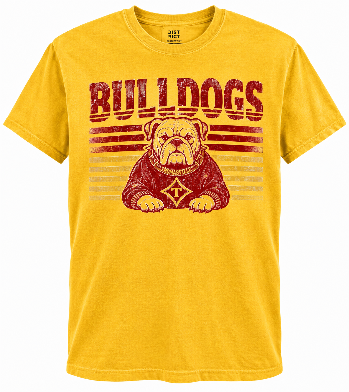 Thomasville Bulldogs Vintage Striped Shirt