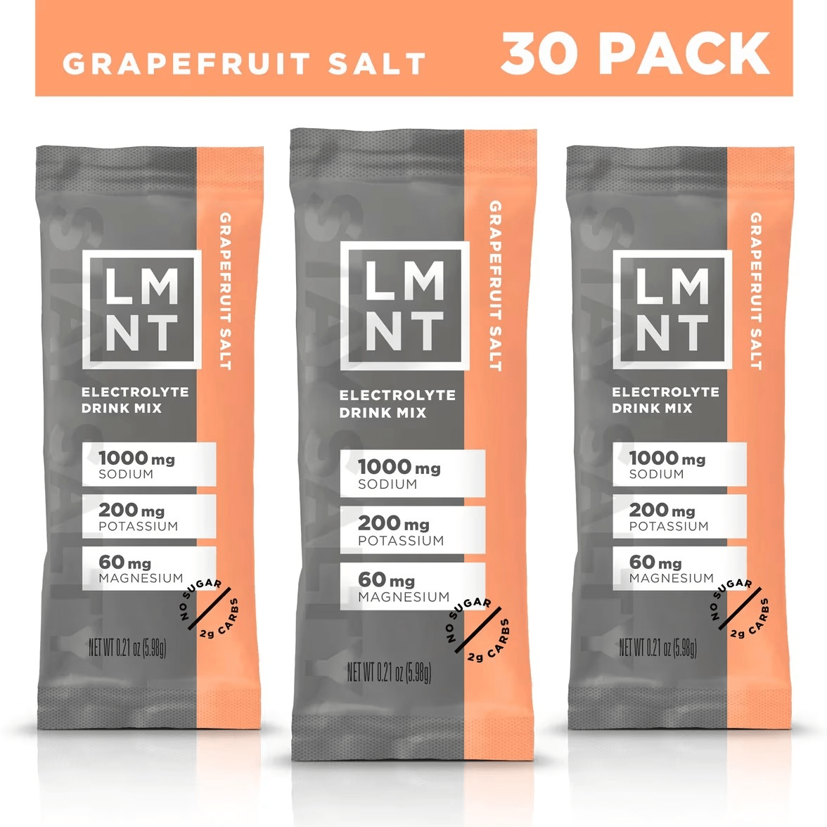 LMNT-Zero Sugar Electrolytes 30 Stick Pack