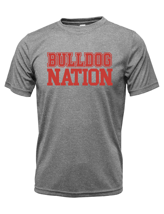 Thomasville Bulldog Youth Grey Drifit Shirt