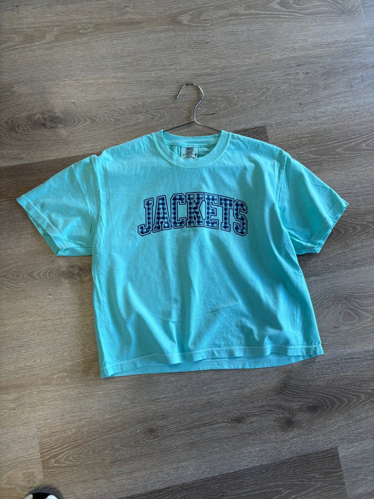 Thomas County Jackets Checkered Ladies Tee