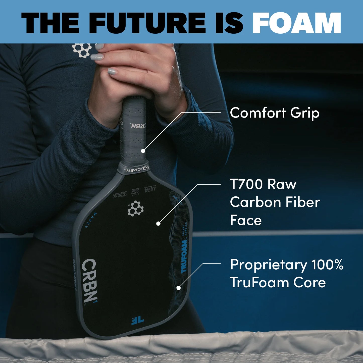 CRBN1 TruFoam Waves Pickleball Paddle