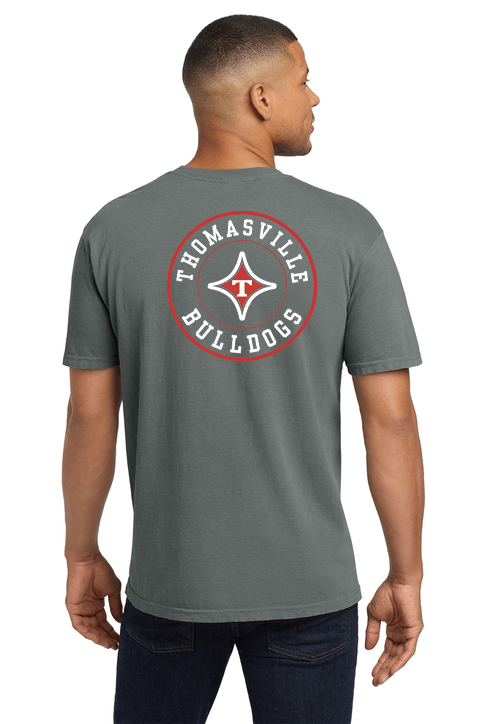 Thomasville Bulldog MS Softball Comfort Color Pocket Tee