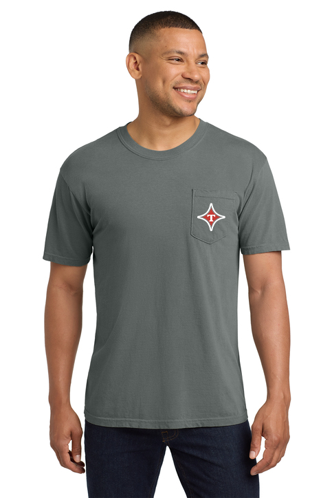 Thomasville Bulldog MS Softball Comfort Color Pocket Tee