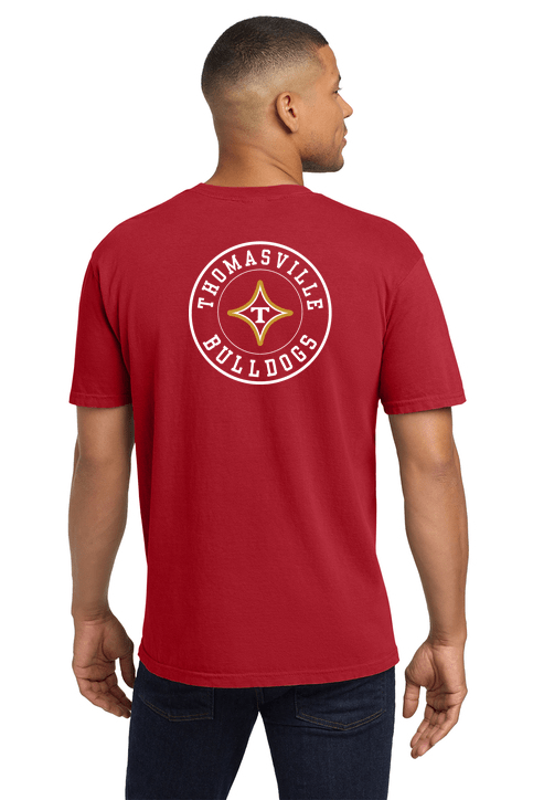 Thomasville Bulldog MS Softball Comfort Color Pocket Tee