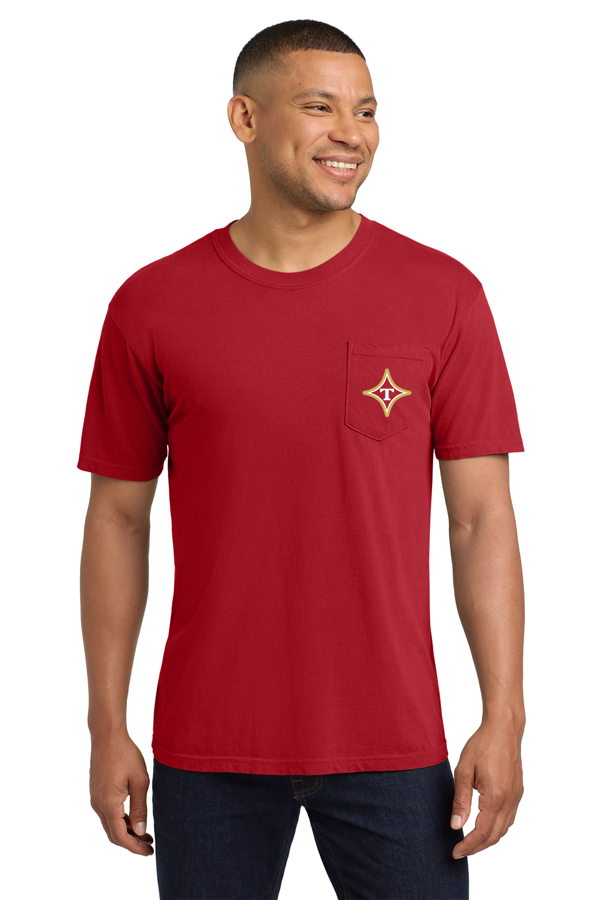 Thomasville Bulldog MS Softball Comfort Color Pocket Tee