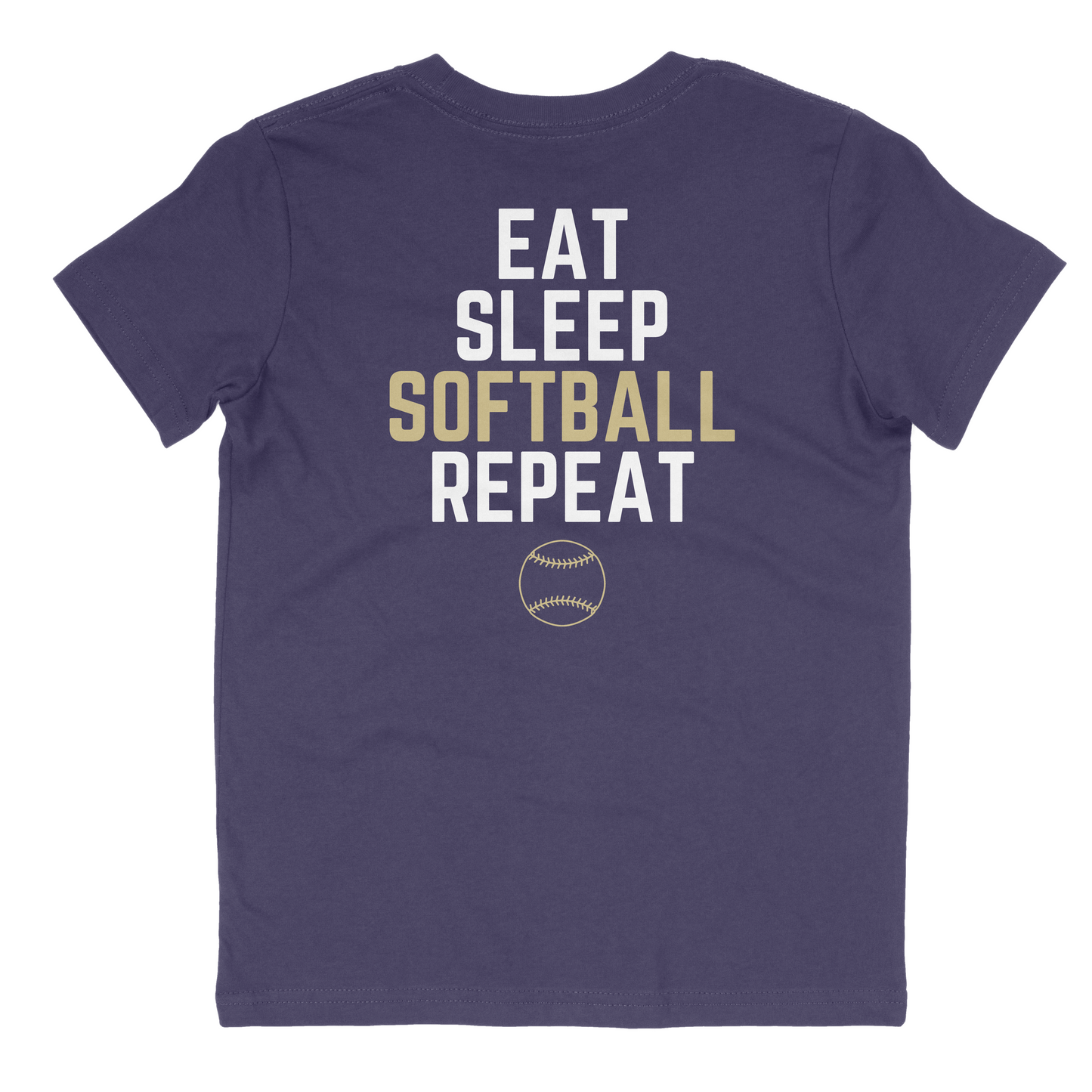 Thomas County Eat Sleep Softball Youth Shirt