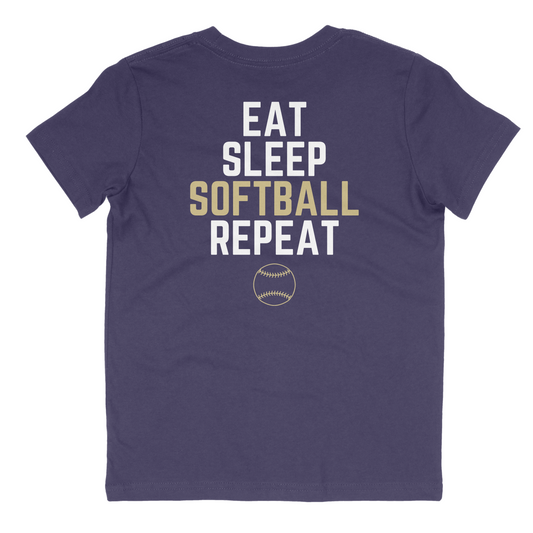 Thomas County Eat Sleep Softball Youth Shirt