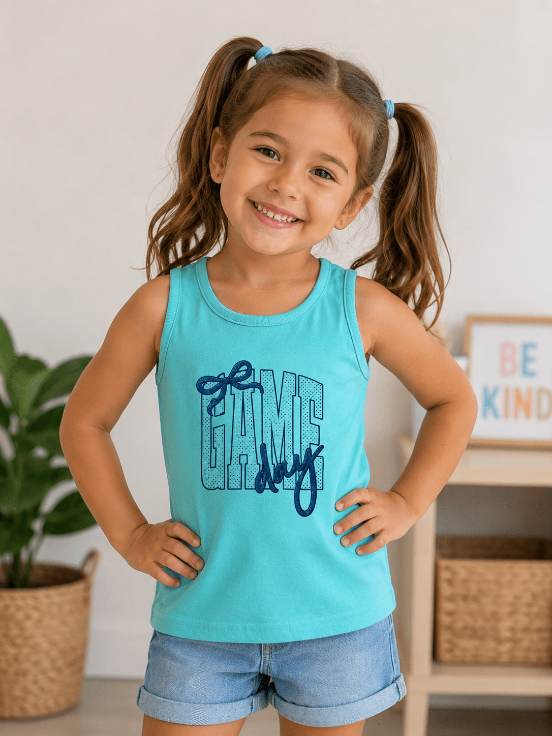 Toddler Girls Game Day Tank Top