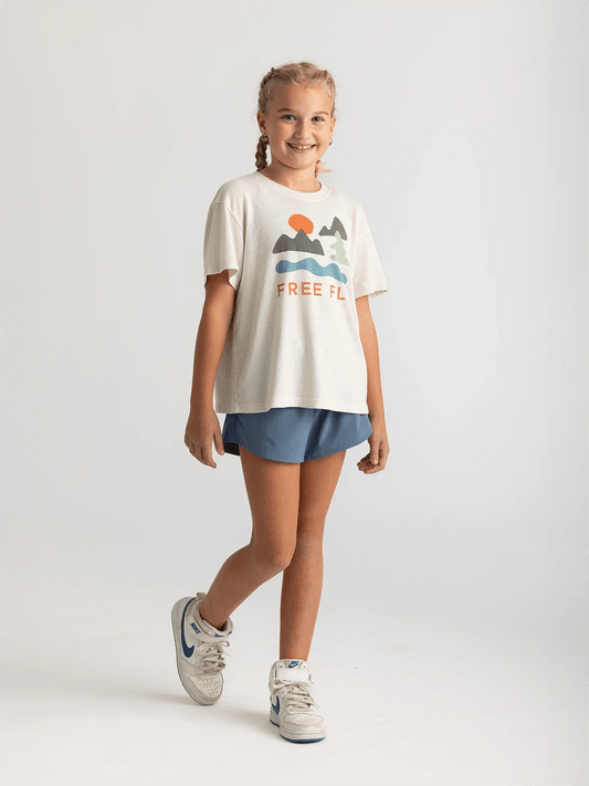 Freefly Youth Girls' Happy Camper Tee