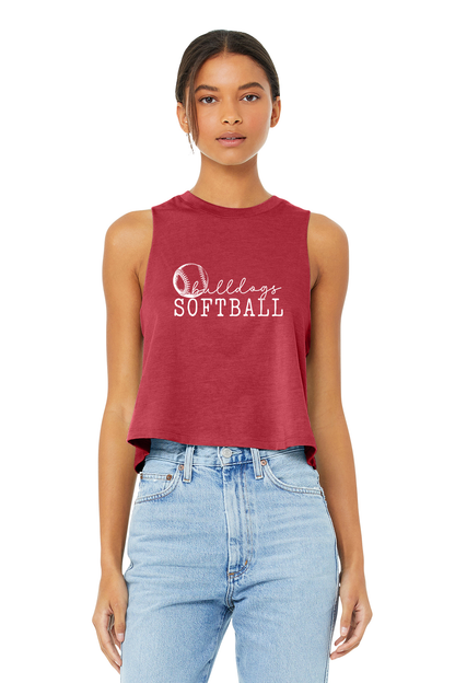 Thomasville Bulldog MS Softball Ladies Red Tank