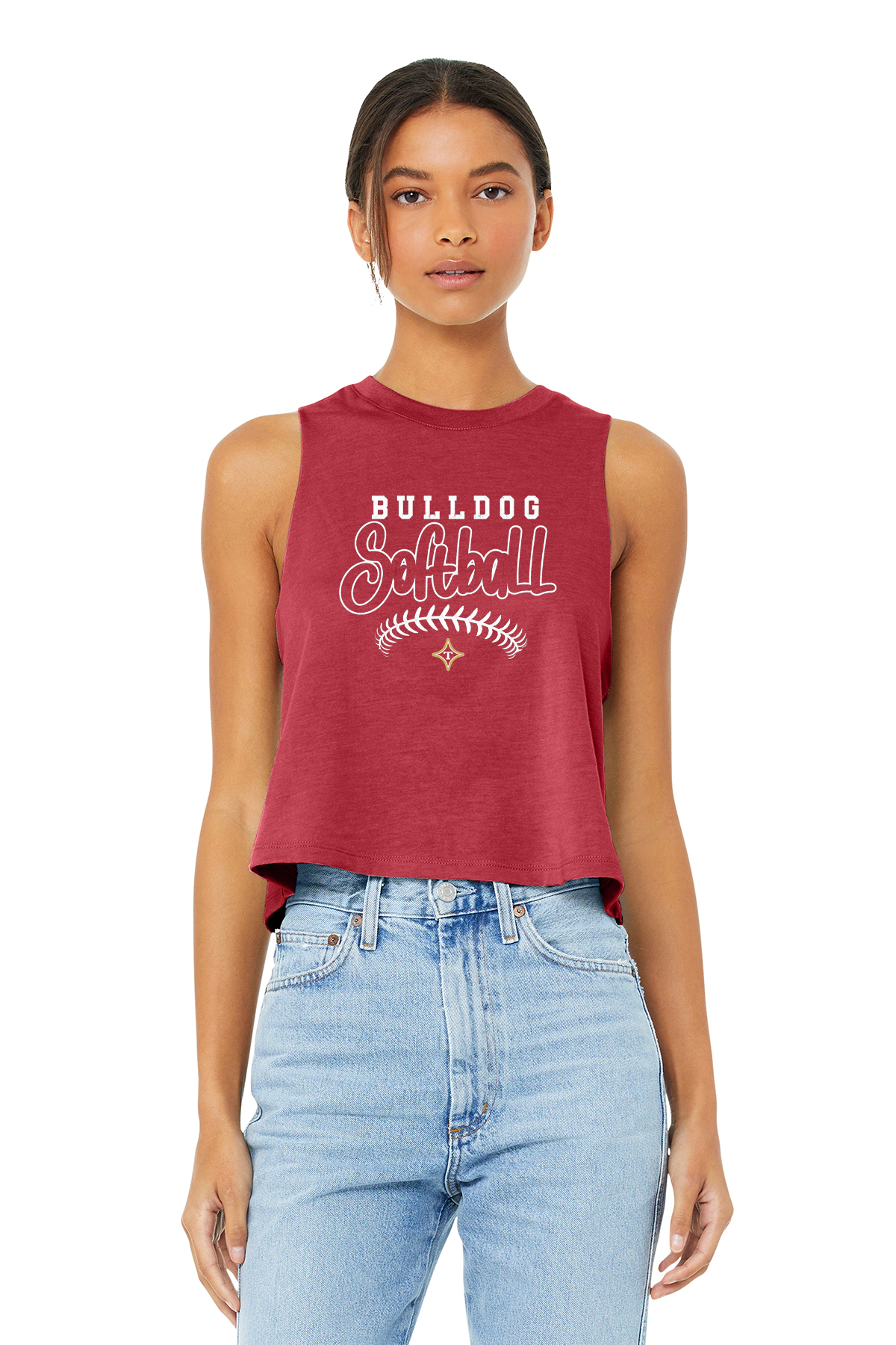Thomasville Bulldog MS Softball Ladies Red Tank