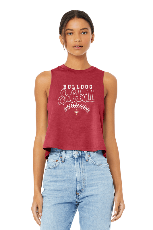 Thomasville Bulldog MS Softball Ladies Red Tank