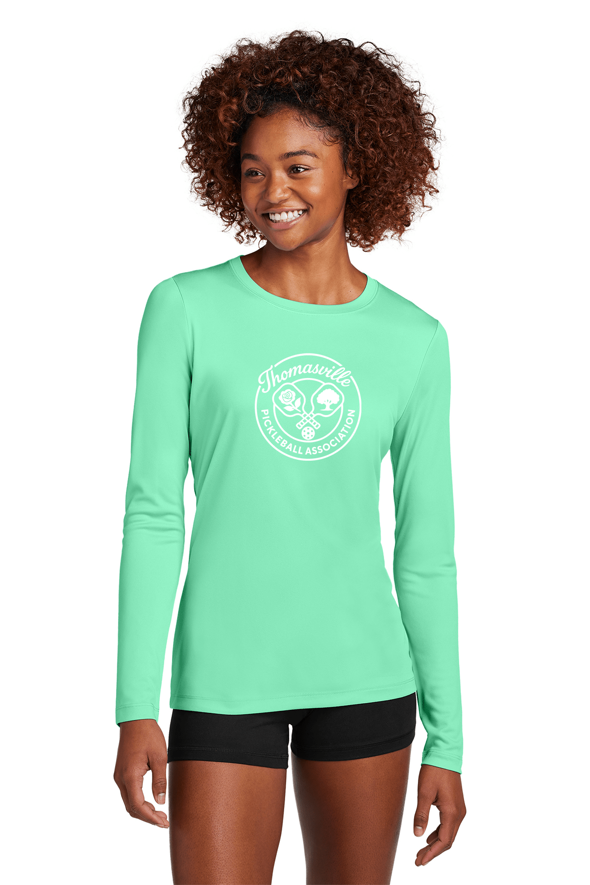 Thomasville GA Pickleball Association Ladies Long Sleeve Drifit Shirt