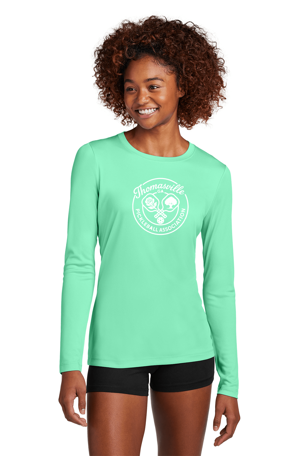 Thomasville GA Pickleball Association Ladies Long Sleeve Drifit Shirt