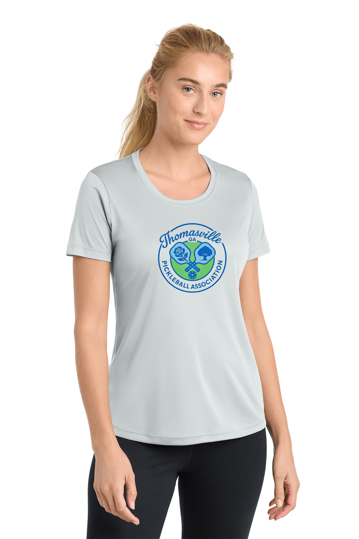 Thomasville GA Pickleball Association Ladies Short Sleeve Drifit Shirt