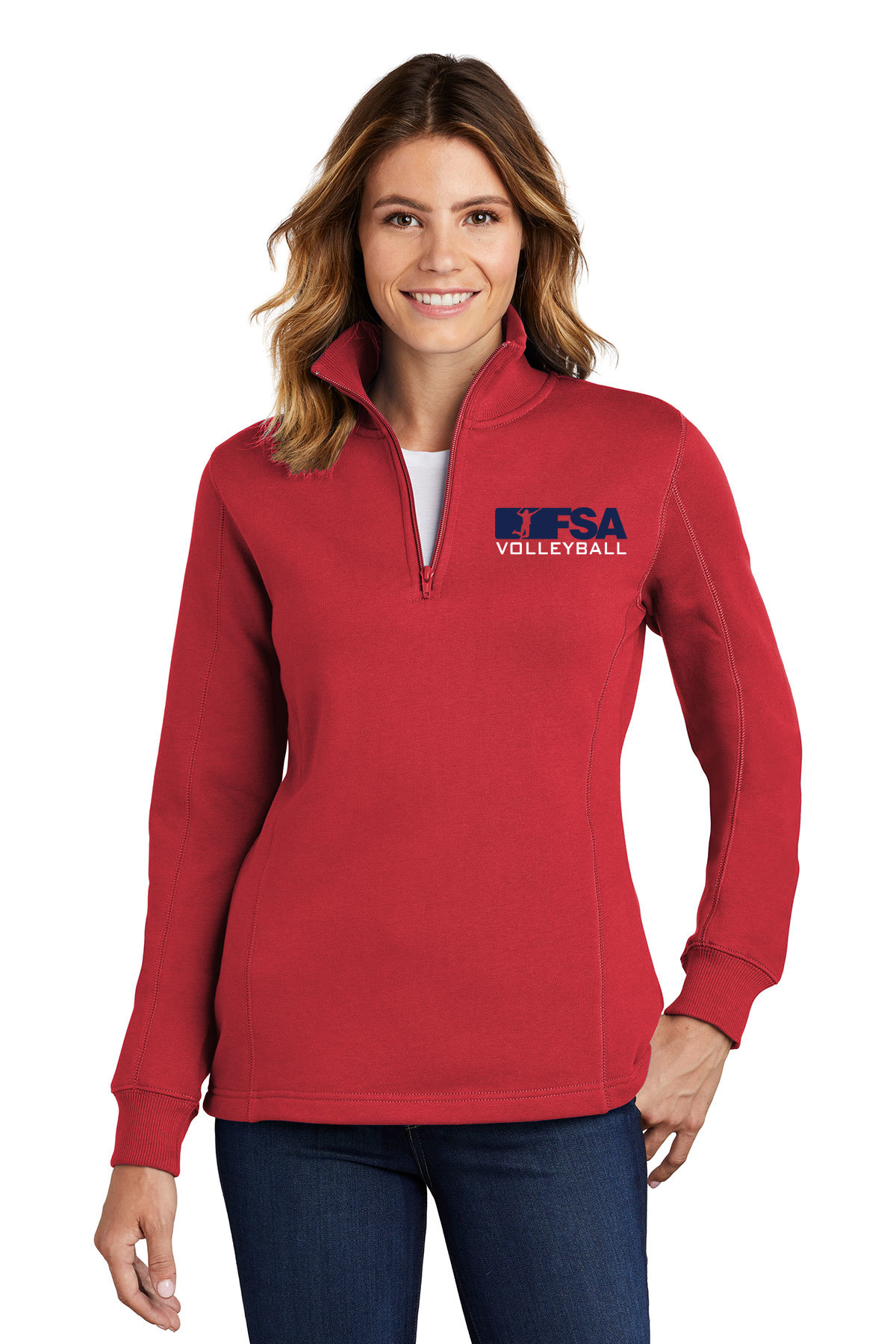 FSA Volleyball Ladies Sport Tek 1/4 Zip