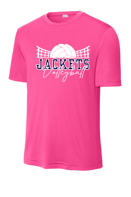 Thomas County Central Volleyball Neon Pink Drifit Shirt