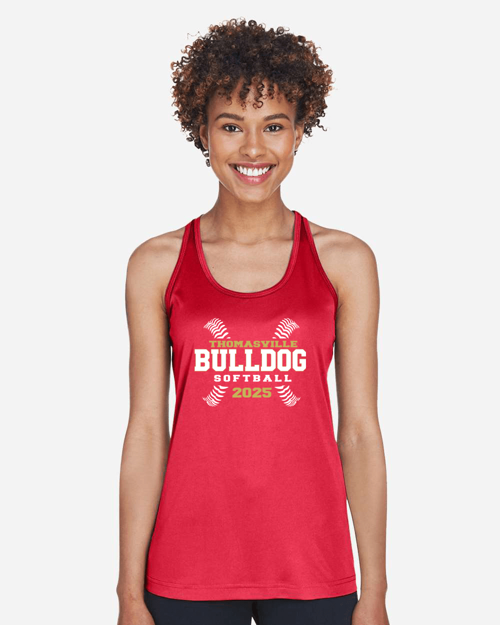 Thomasville Bulldog Softball Ladies Dri-Fit Tank Top