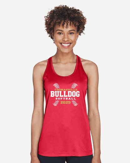 Thomasville Bulldog Softball Ladies Dri-Fit Tank Top