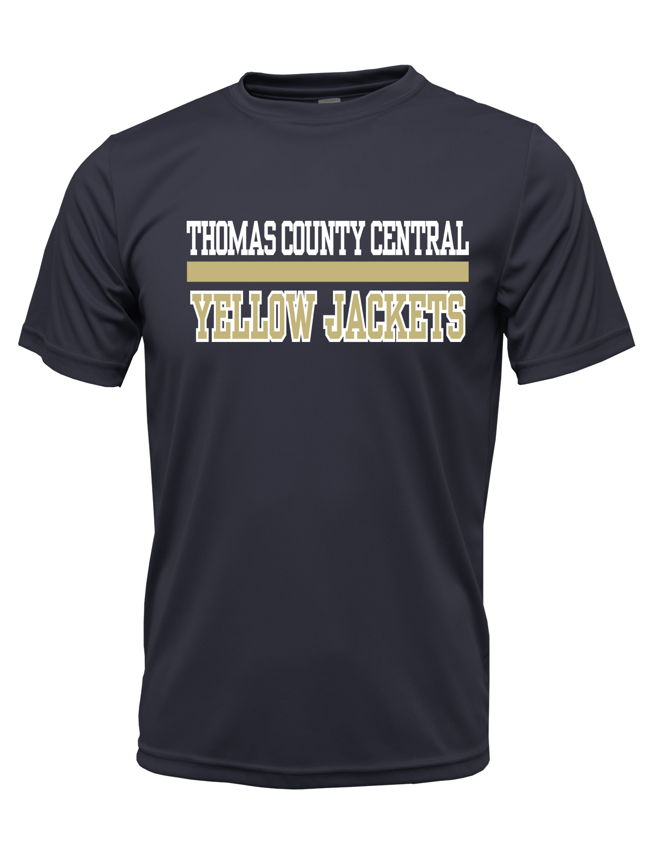 Thomas County Central Yellow Jackets Short Sleeve Dri-Fit Shirt