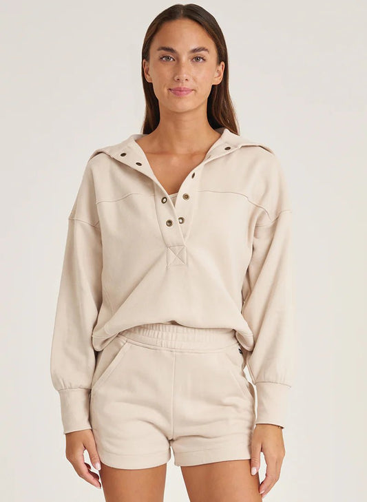 Thrive Societe Cloud Oversized Collar Pullover