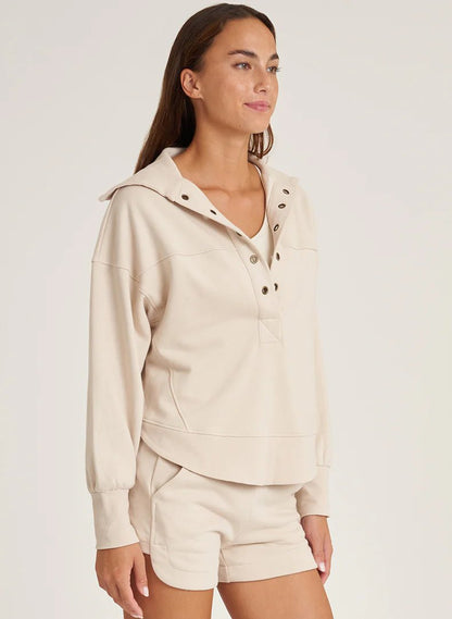 Thrive Societe Cloud Oversized Collar Pullover