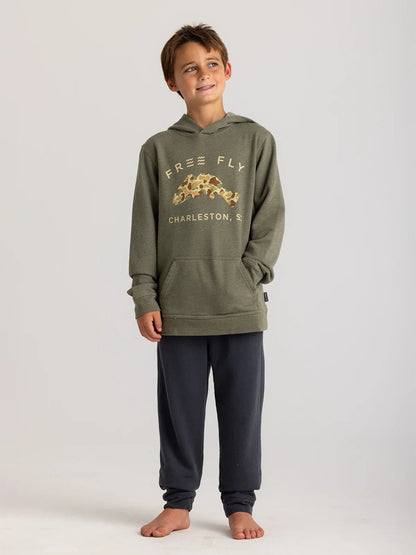 Freefly Youth Vintage Camo Redfish Hoodie