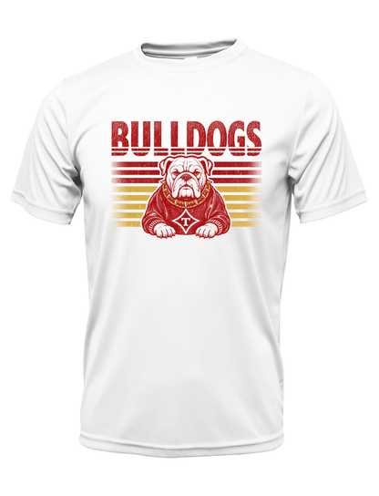 Thomasville Bulldogs Vintage Striped Youth Drifit Shirt