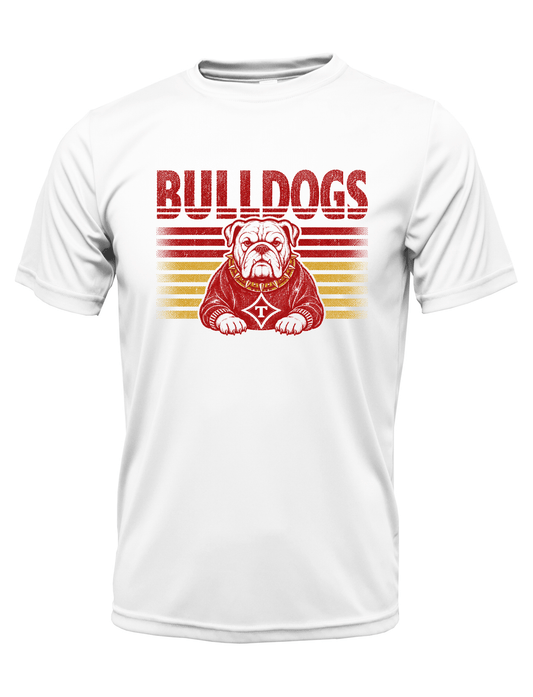 Thomasville Bulldogs Vintage Striped Youth Drifit Shirt